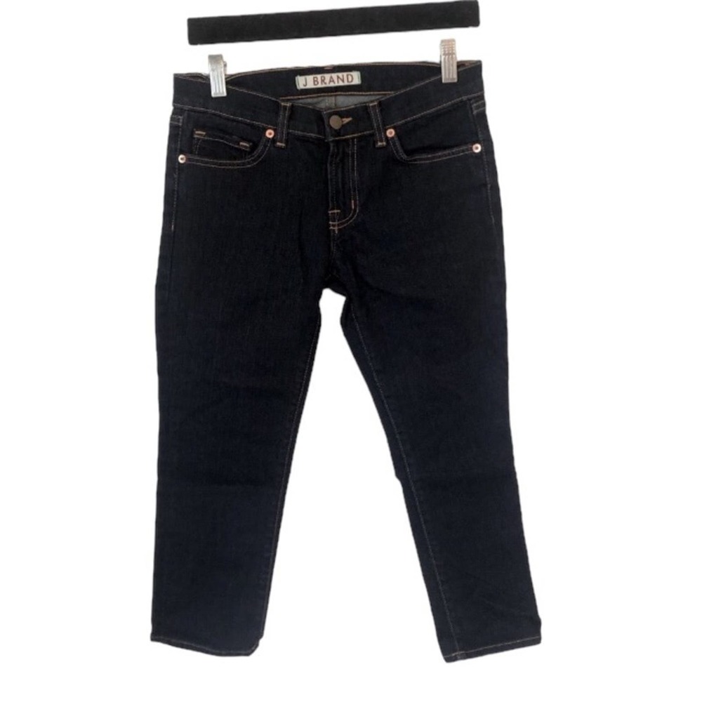 J Brand Cropped Jeans Women’s Size 26 Dark Wash Ankle Stretch Skinny Coastal